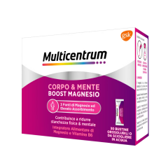 multicentrum mymag corpo e mente boost magnesio 30 bustine orosolubili