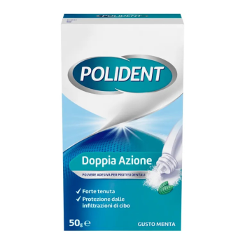 polident polvere adesiva per dentiere gusto menta 50g