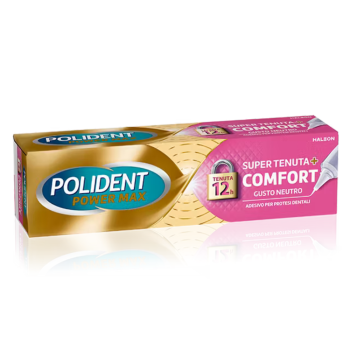 polident power max super tenuta + comfort - adesivo per dentiere 40g