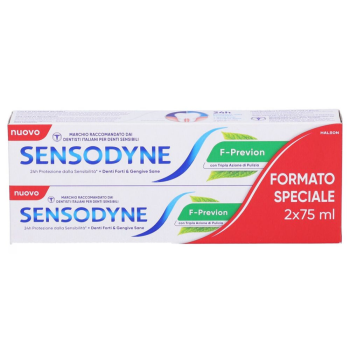 sensodyne dentifricio f-previon bipack 2 x 75ml