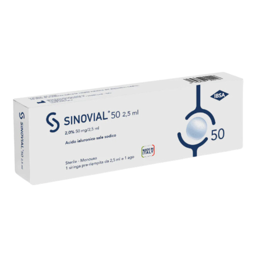 Sinovial 50 2,5ml Acido Ialuronico 1 Siringa Pre-Riempita