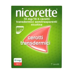 nicorette 7 cerotti transdermici 10 mg smettere di fumare