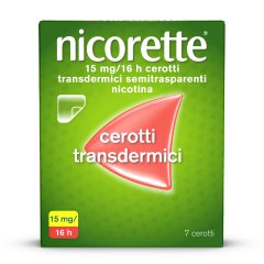 nicorette 7 cerotti transdermici 15 mg smettere di fumare