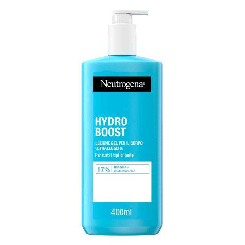 Neutrogena Hydro Boost Crema Corpo Idratante Fluida Gel Con Acido Ialuronico 400ml