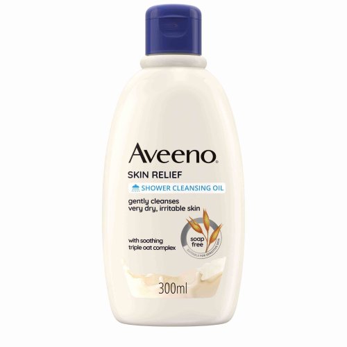 Aveeno Skin Relief Detergente Olio Bagnodoccia Lenitivo Per Pelli Sensibili, Senza Sapone E Solfati