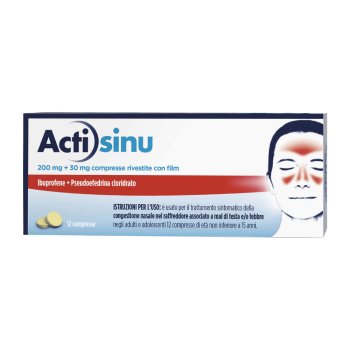 actisinu 12 compresse sinusite raffreddore e mal di testa