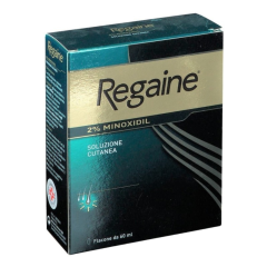 regaine 2% soluzione cutanea per alopecia androgenetica caduta capelli 60ml