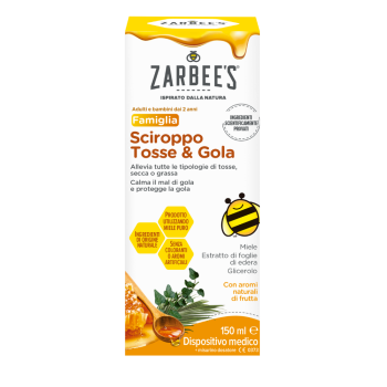 zarbee's sciroppo tosse & gola 150ml