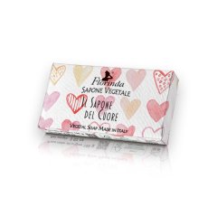 florinda - il sapone del cuore alla camelia - multicolore 100g