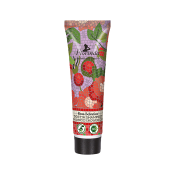 florinda mosaici italiani | doccia shampoo rosa selvatica travel size 30 ml