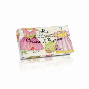 florinda - sapone vegetale coccole di profumo rosa 100g