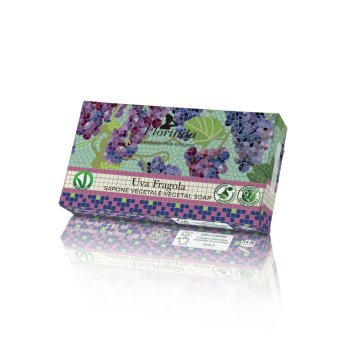 florinda - sapone vegetale mosaici italiani uva fragola 100g
