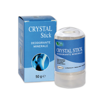 la dispensa - crystal deodorante minerale pietra di allume di potassio stick 50g