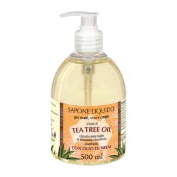 la dispensa - sapone liquido mani viso e corpo con tea tree e olio di nem 500ml