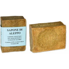 la dispensa - sapone solido di aleppo all'olio di oliva e olio di alloro 30% 200g