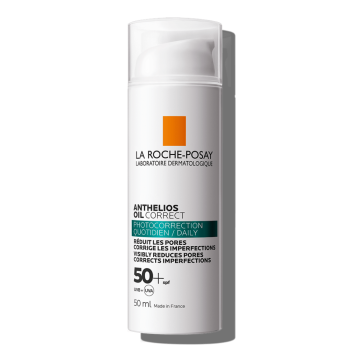 la roche posay anthelios oil correct spf50+ olio solare viso pelle grassa 50ml