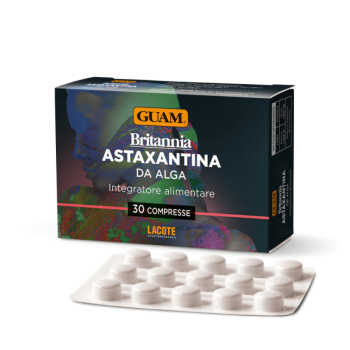 guam britannia astaxantina da alga integratore alimentare ad azione antiossidante 30 capsule