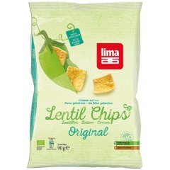 lima food - lentil chips original snack 90g