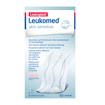 leukoplast leukomed skin sensitive medicazione adesiva sterile 8 x 15cm 5 pezzi