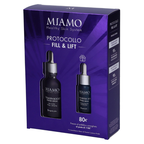 Miamo Cofanetto Protocollo Fill & Lift - Collagen Boost Intense Serum 30ml + Multi Peptide 20% 