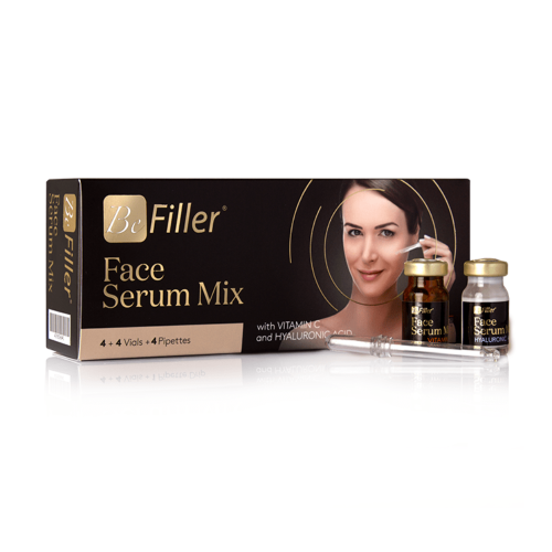 Be Filler Face Serum Mix - Siero Con Acido Ialuronico Vitamina E e Vitamina C 4 Fiale 2,3ml