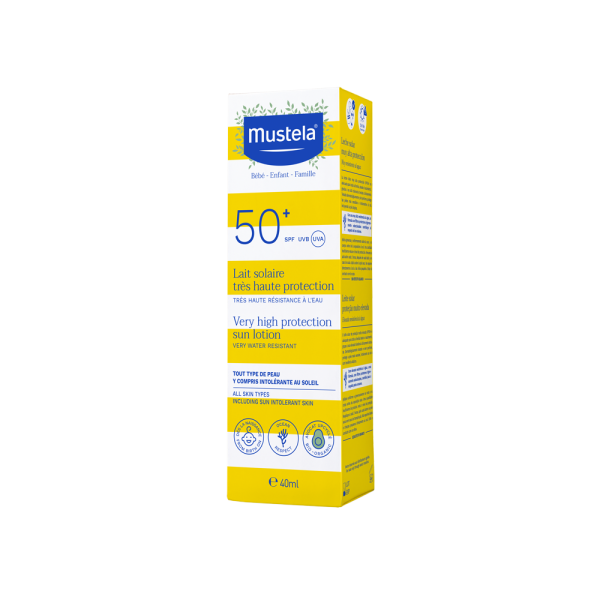 Mustela Latte Solare SPF 50+ Protezione Molto Alta 40ml