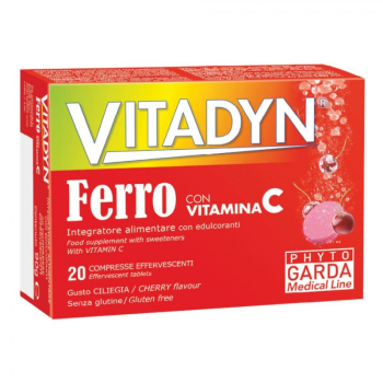 vitadyn ferro + vitamina c 20 compresse effervescenti