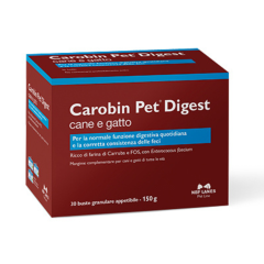 carobin pet digest cane e gatto granulare appetibile 30 bustine