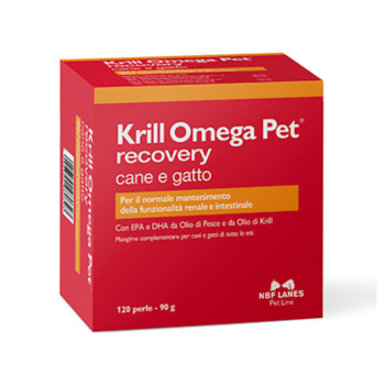 krill omega pet recovery cane e gatto 120 perle 