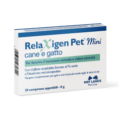 relaxigen pet mini cane e gatto 20 compresse appetibili