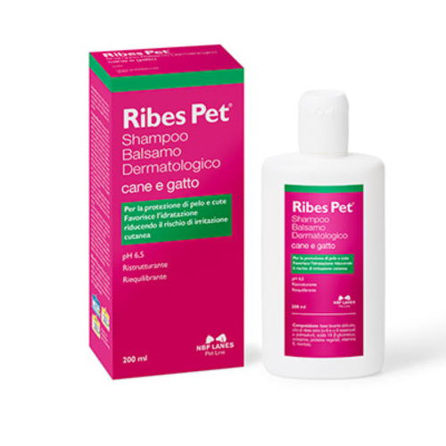 Ribes Pet Cane E Gatto Shampoo Balsamo Dermatologico 200ml