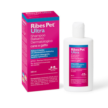 ribes pet ultra cane e gatto shampoo balsamo dermatologico 200ml