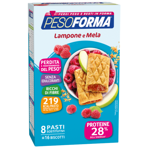Pesoforma Biscotti Lampone E Mela 16 Pezzi ( 8 Pasti )