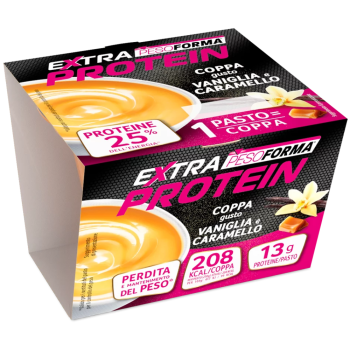 pesoforma extra protein coppa vaniglia e caramello 210g ( 1 pasto sostitutivo )