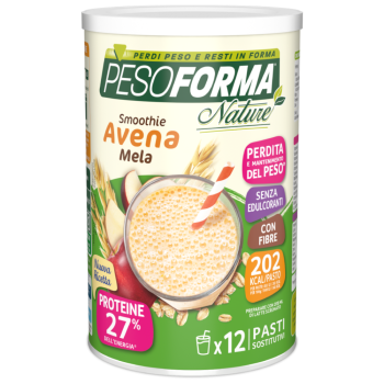 pesoforma nature smoothie mela e crusca d'avena 420g ( 12 pasti sostitutivi )