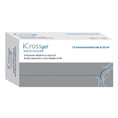 icross gel gocce oculari soluzione oftalmica lubrificante 15 minicontenitori richiudibili da 0,35ml