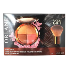 orlane coffret maquillage - cofanetto cipria compatta multi soleil + pennello kabuki