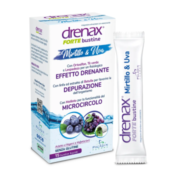 drenax forte mirtillo ed uva 15 stick pack liquidi