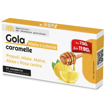 sanavita gola limone e miele 24 caramelle