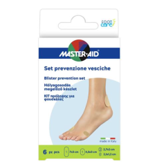 master aid foot care set prevenzione vesciche - schiuma di lattice e adesivo a base di gomma naturale e ossido di zinco