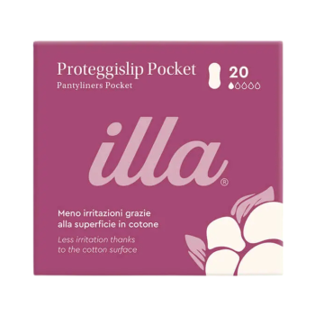 illa care | proteggislip pocket con superficie in cotone | 20 pezzi