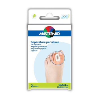 master aid foot care separatore alluce in gel con anello misura small 2 pezzi