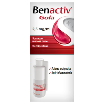 benactiv gola flurbiprofen 0,25% spray orale 15ml