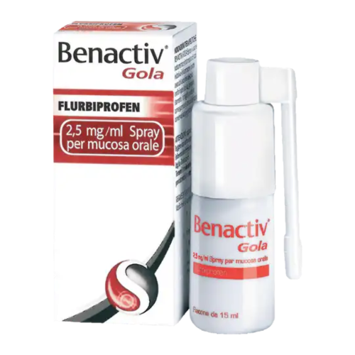 Benactiv Gola Flurbiprofen 0,25% Spray Orale 15ml