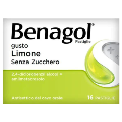 benagol 16 pastiglie limone senza zucchero - 6+ anni