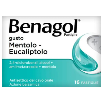 benagol 16 pastiglie mentolo eucaliptolo - 6+ anni