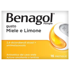 benagol 16 pastiglie miele limone - 6+ anni