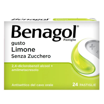 benagol 24 pastiglie gusto limone senza zucchero - 6+ anni