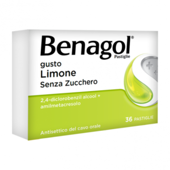 benagol 36 pastiglie limone senza zucchero - 6+ anni