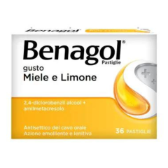 benagol 36 pastiglie miele limone - 6+ anni